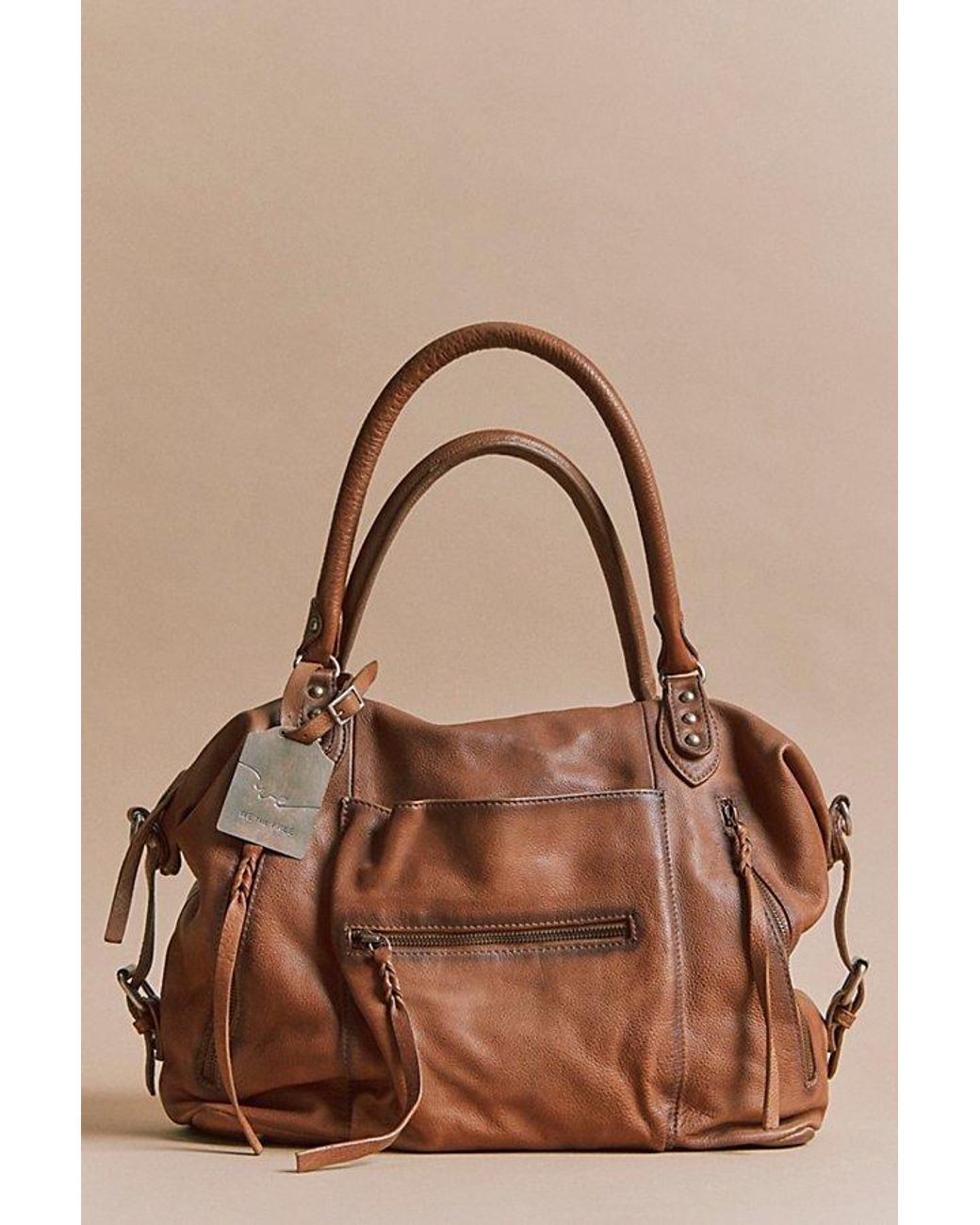 Free People Brown Emerson Tote Bag
