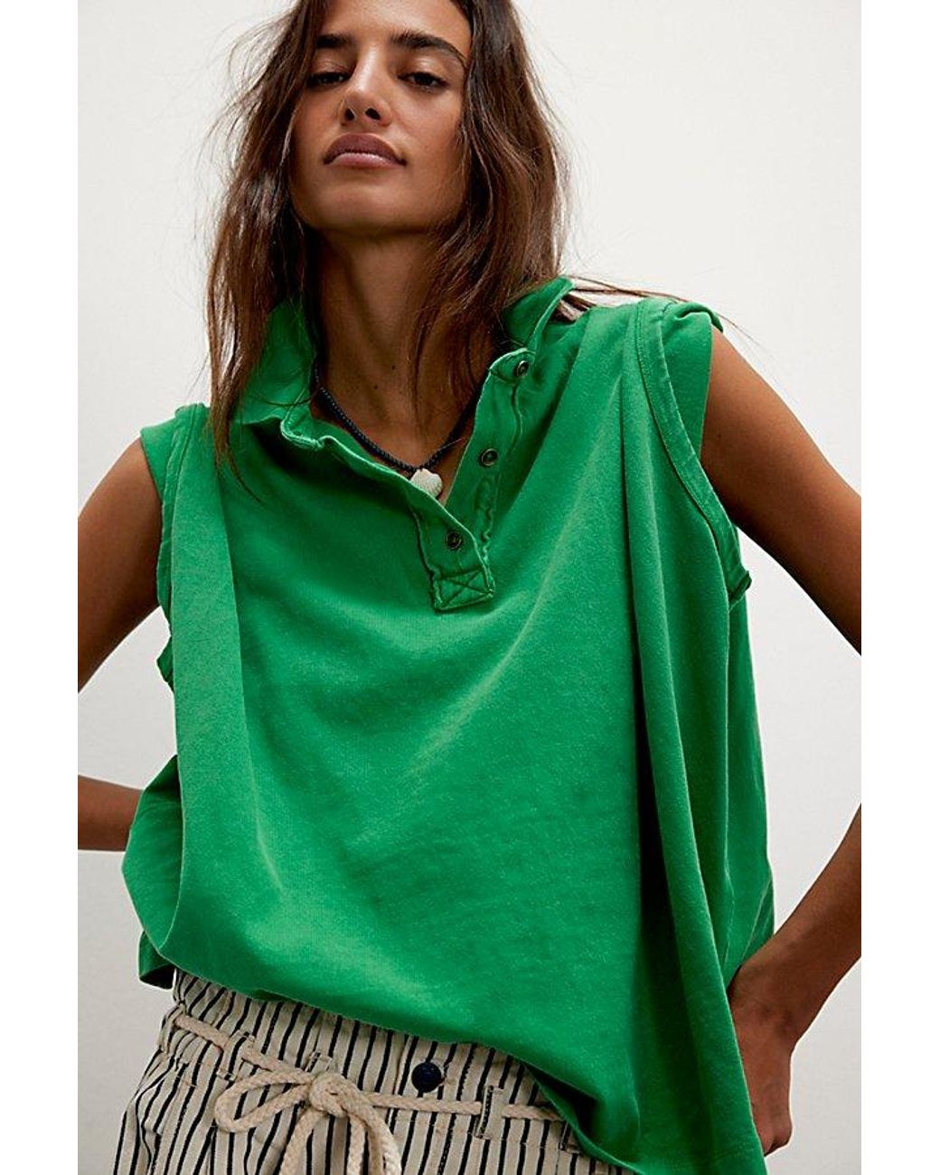 (取寄) フリーピープル レディース キープ オン ポロ Free People women Keep On Free People Women's Keep On Polo, Clean Ivory at Amazon