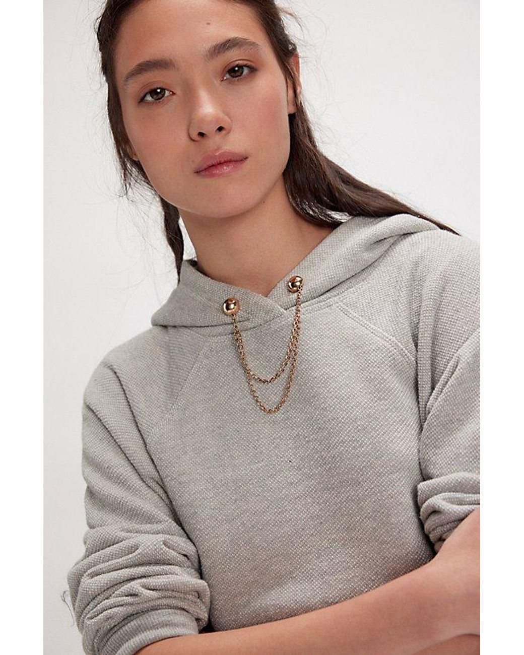 Free People Gray Love Connection Pin