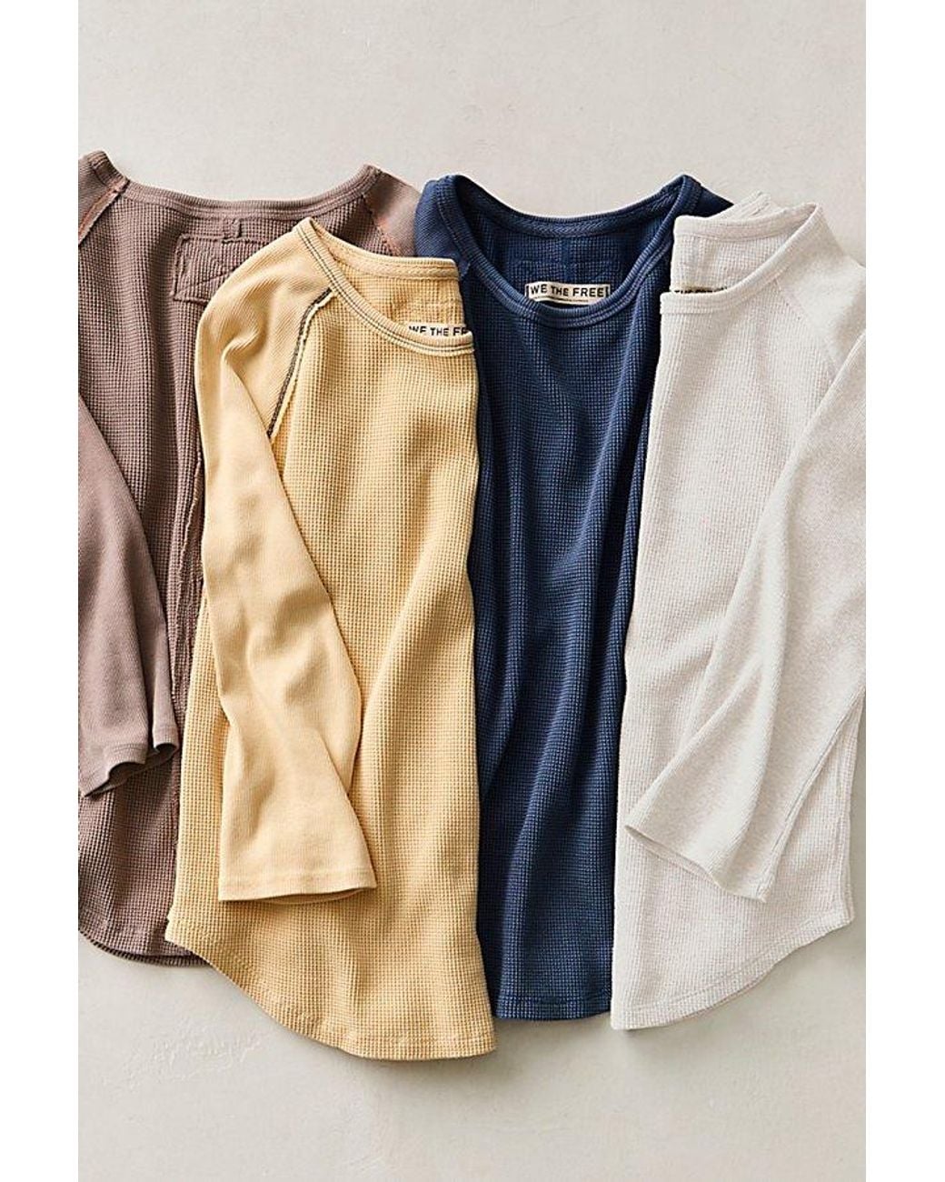 Free People Multicolor Easy Does It Three-Quarter Sleeve Top