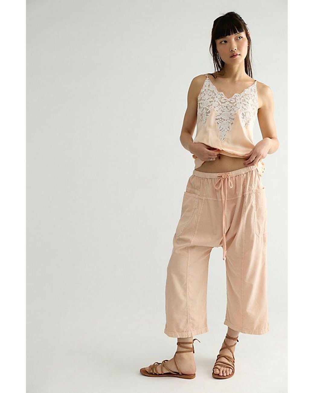 Free People White Reya Lace Top