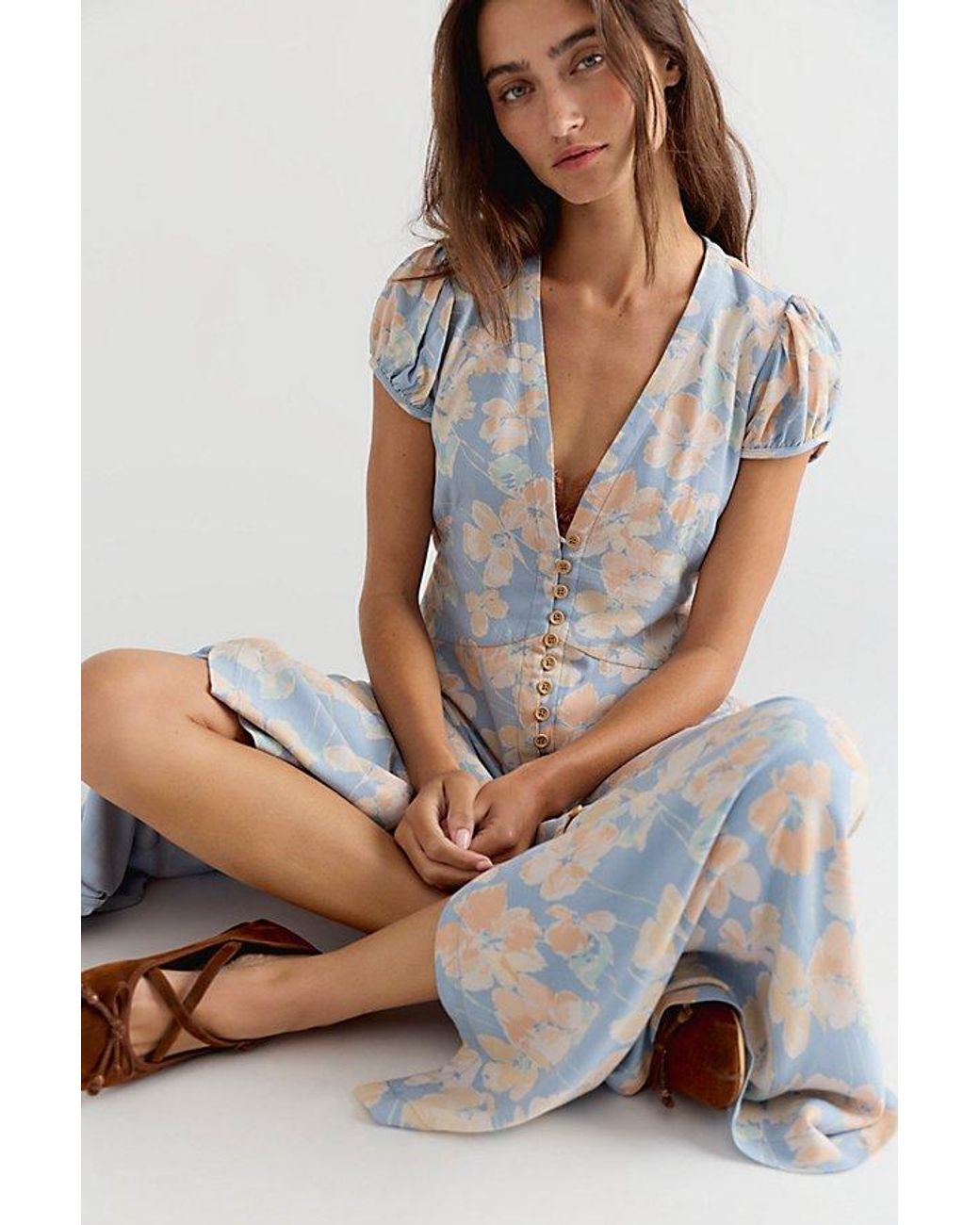 Free People Multicolor Need Me Midi Dress
