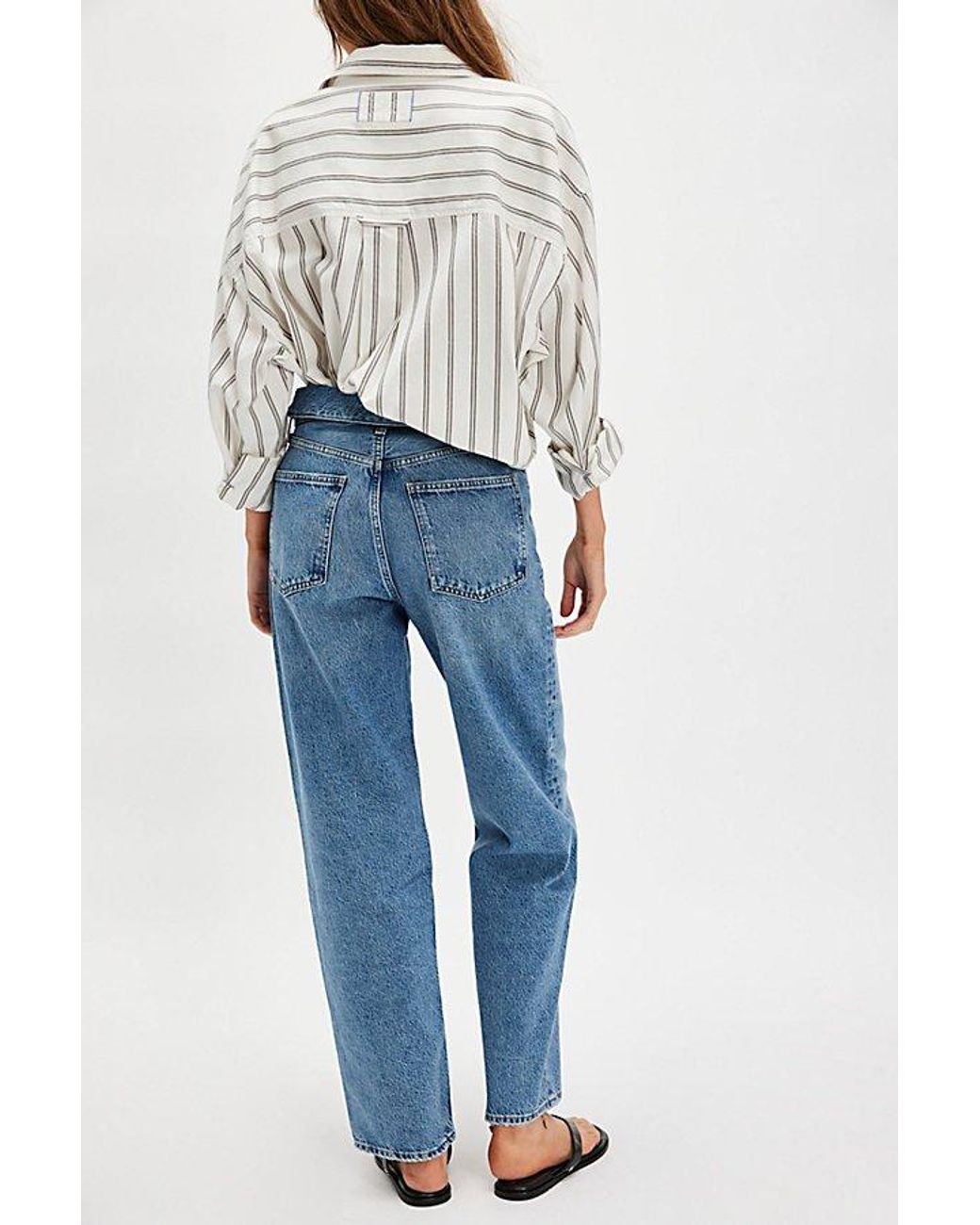 Agolde Blue Echo Taper Jeans