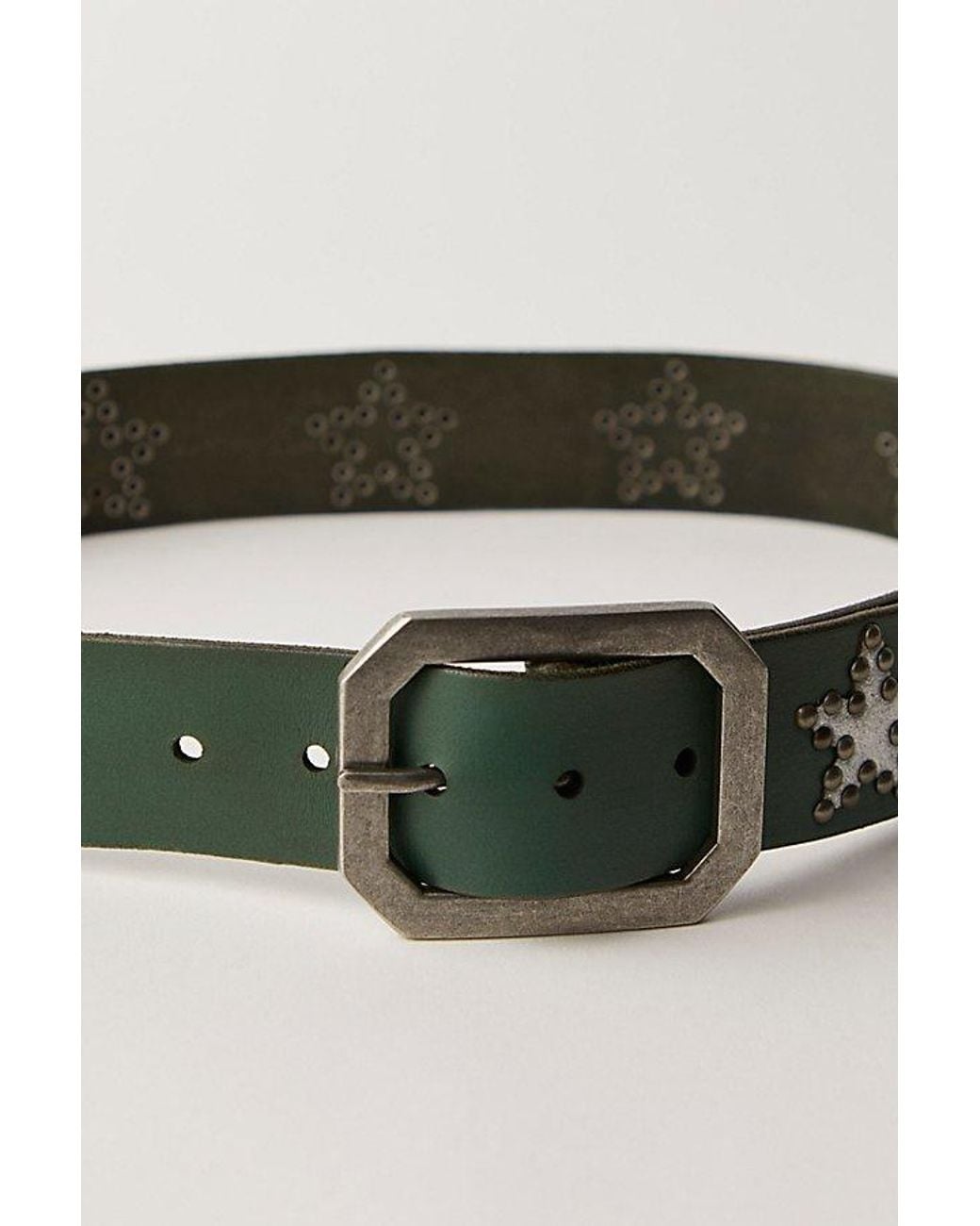 Free People Green Starcrossed Studded Belt