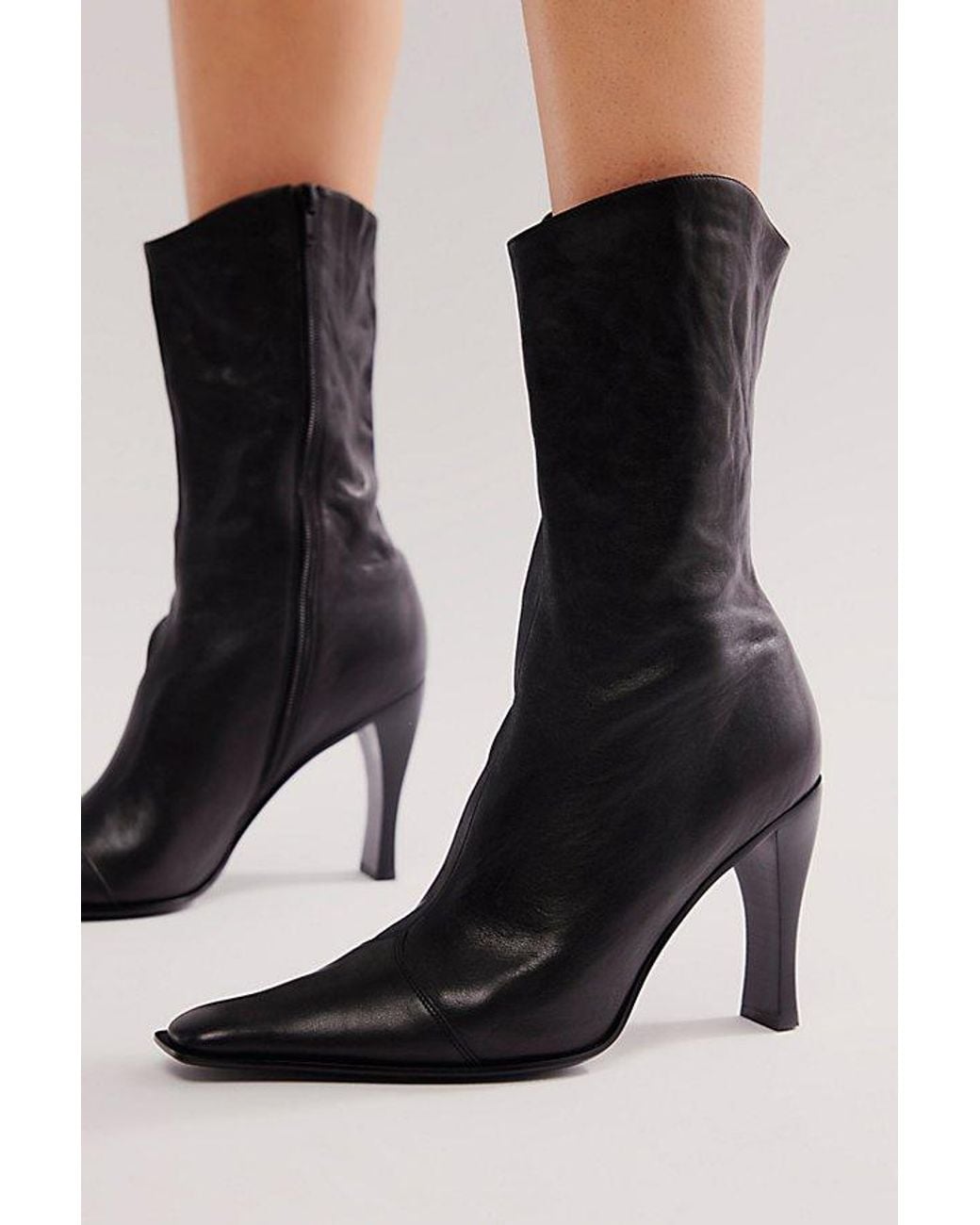 Jeffrey Campbell Gray Sweet Talker Snip Toe Boots