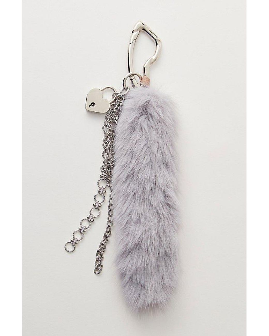 Free People Multicolor Fluffy Tail Bag Charm
