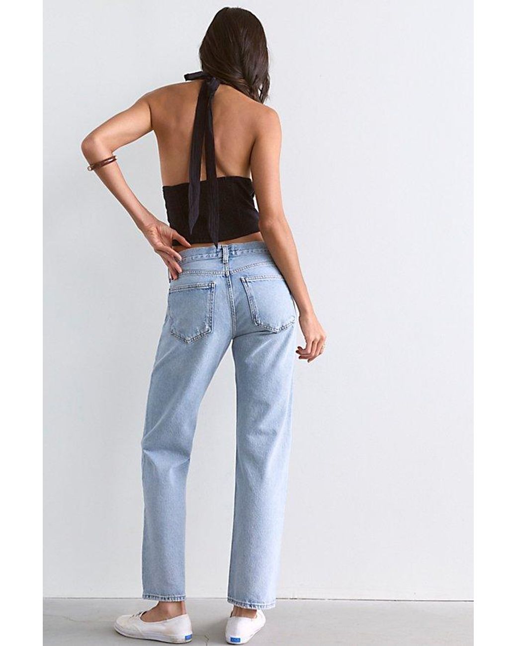 Agolde Blue Stovepipe Jeans