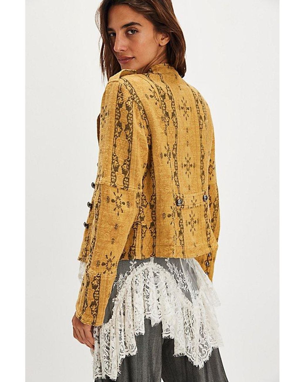 Free People Multicolor Lotty Jacquard Band Jacket