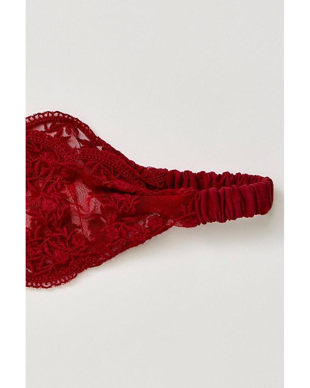 Free People Red Solana Lace Headband
