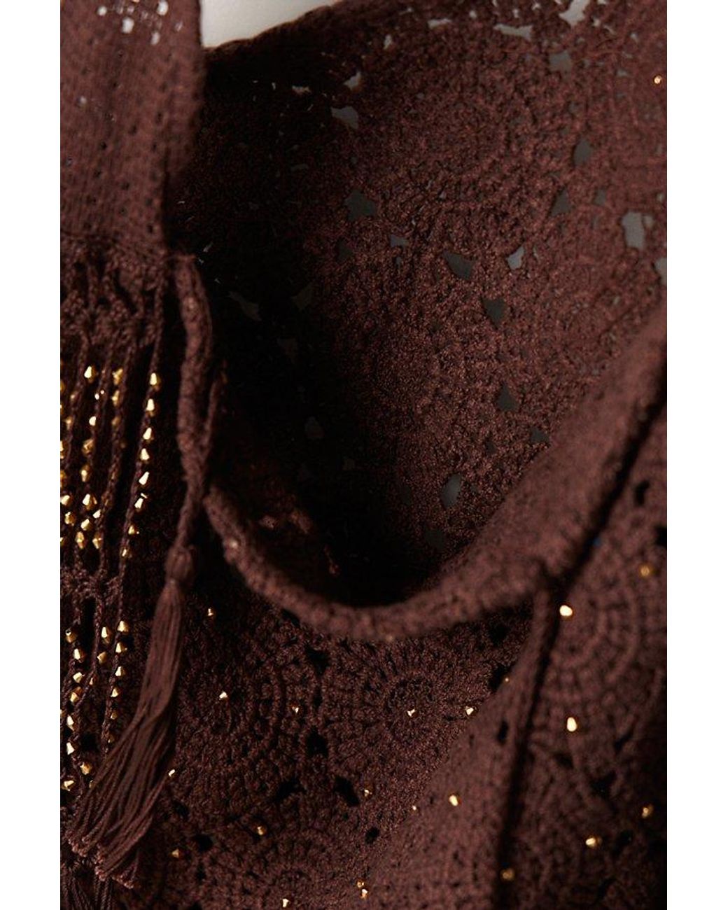 Free People Brown Sunrise To Sunset Crochet Tote