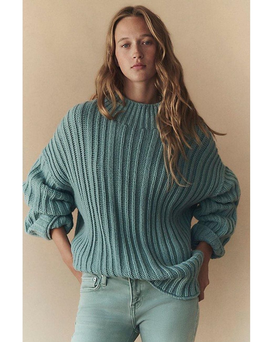 free-est Blue Sandbar Pullover