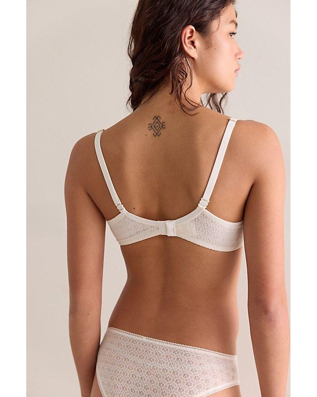 Nudea Brown Honeycomb Semi-Demi Bra