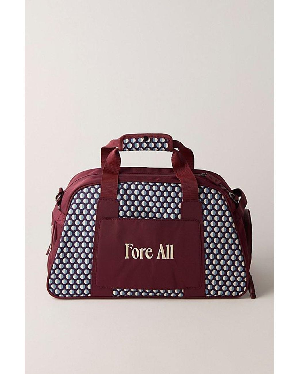 Fore All Red Boston Bag Retro Duffle