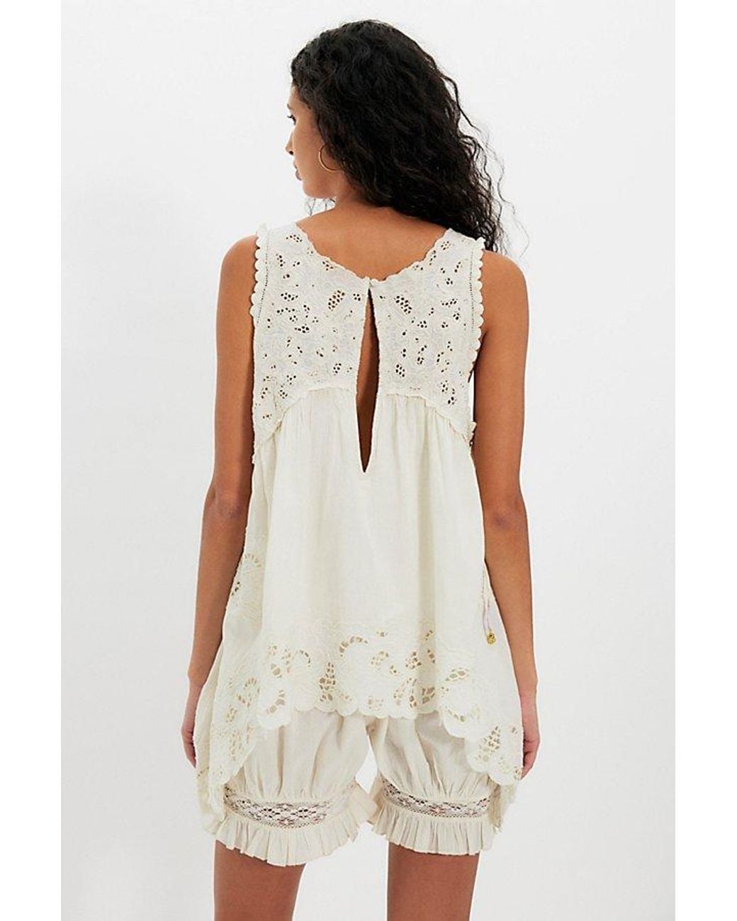Intimately By Free People Natural Eye Catcher Bloomsie Romper By