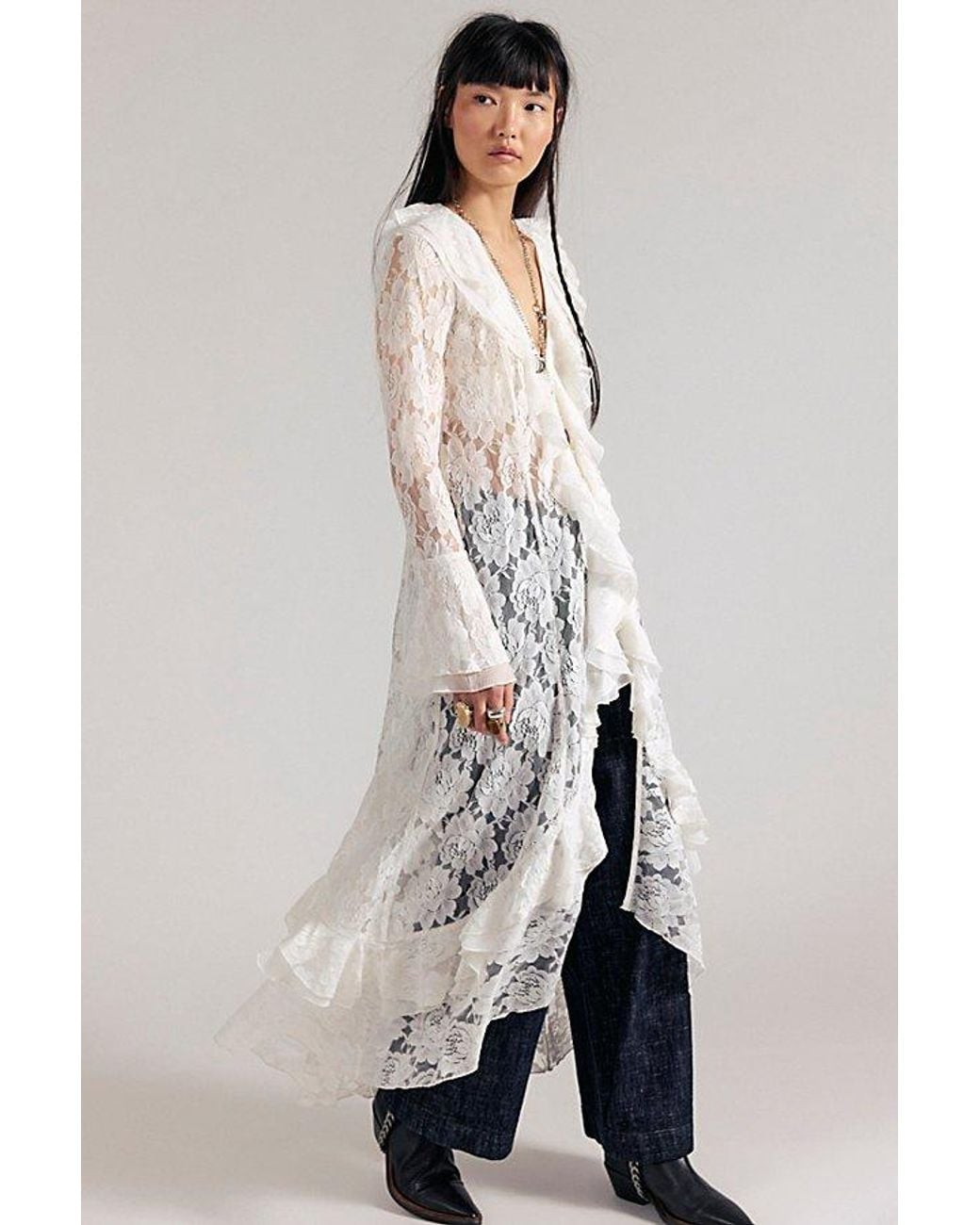 Free People Black Heirloom Maxi Top