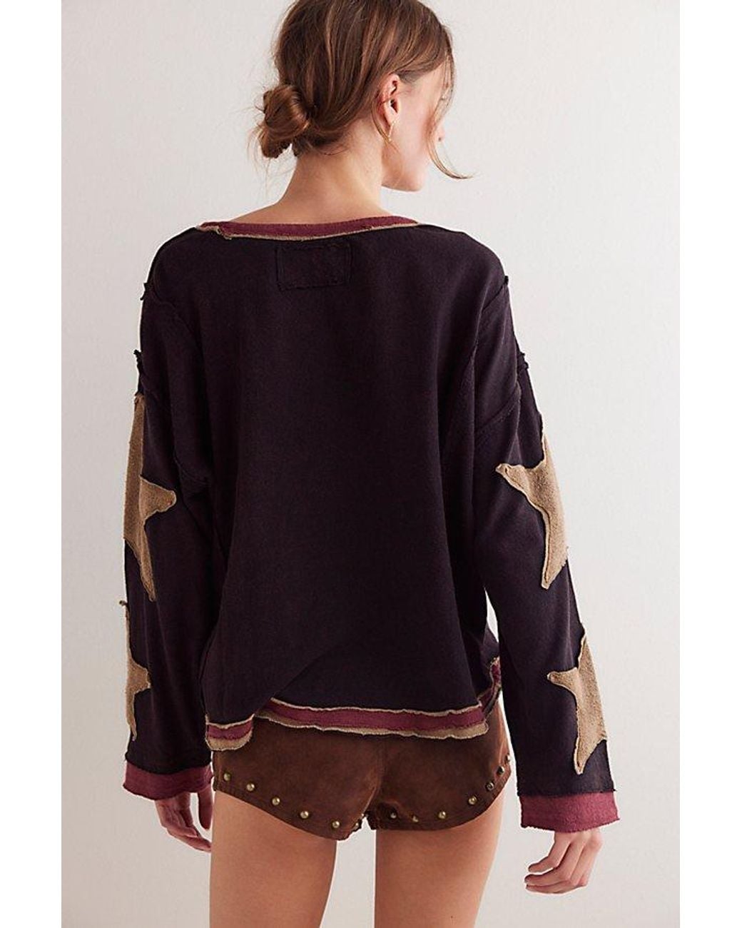 T-shirt Free People Manches Cloche Bleu - Taille US XS NEUF Avec étiquettes