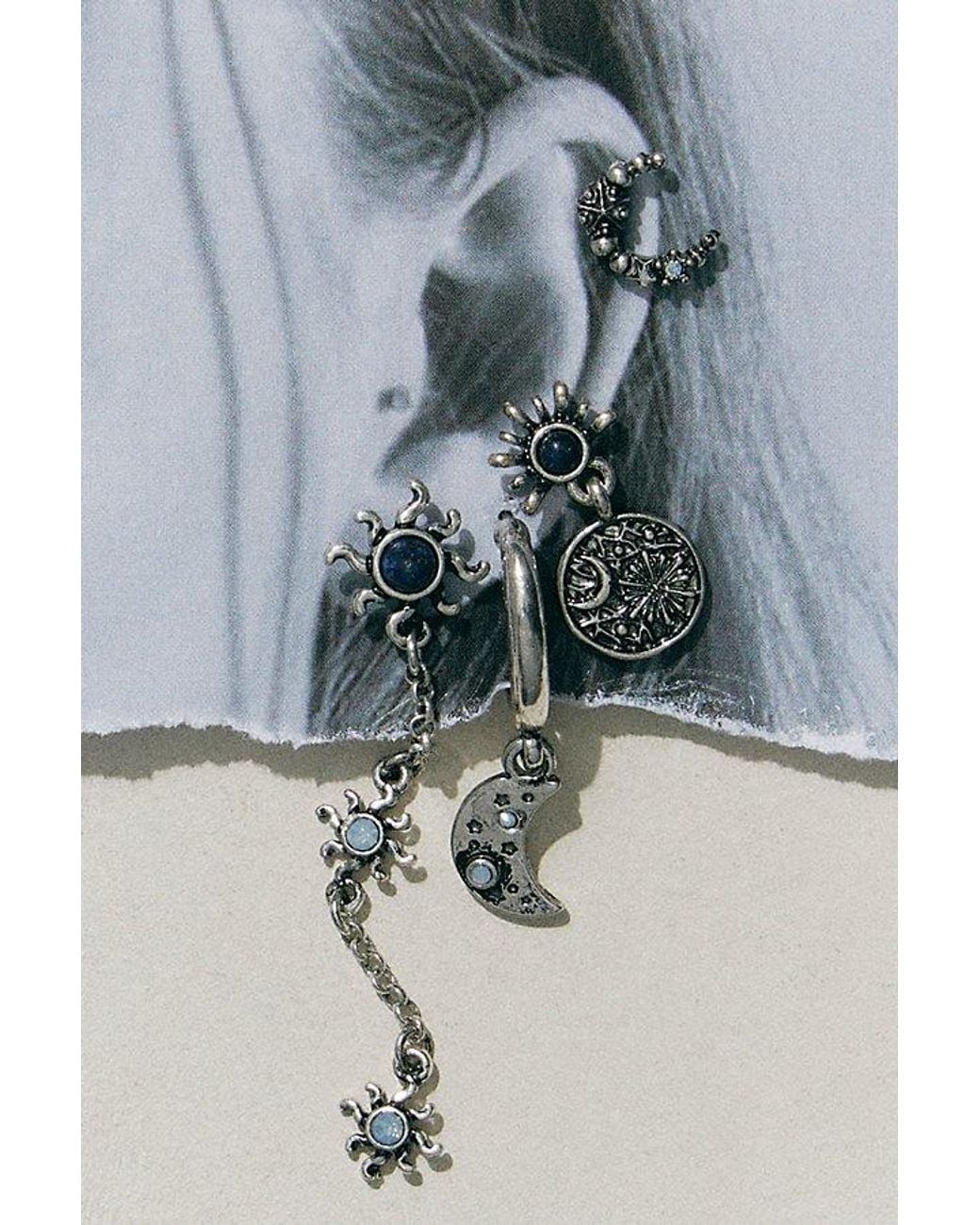 Free People Blue Driftwood Earring Set