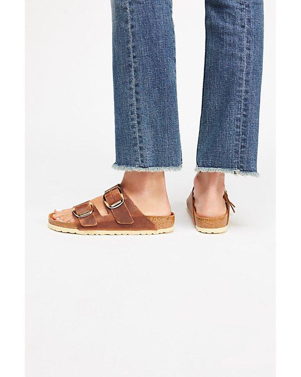 Birkenstock Orange Arizona Big Buckle Sandals