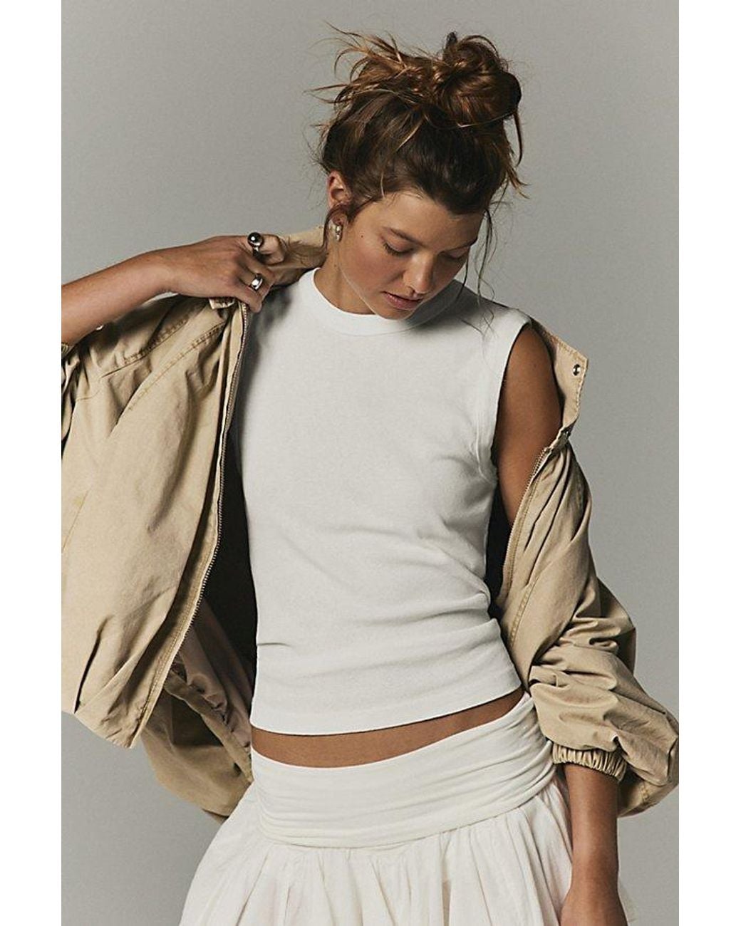 Free People Natural Atlas Tank Top