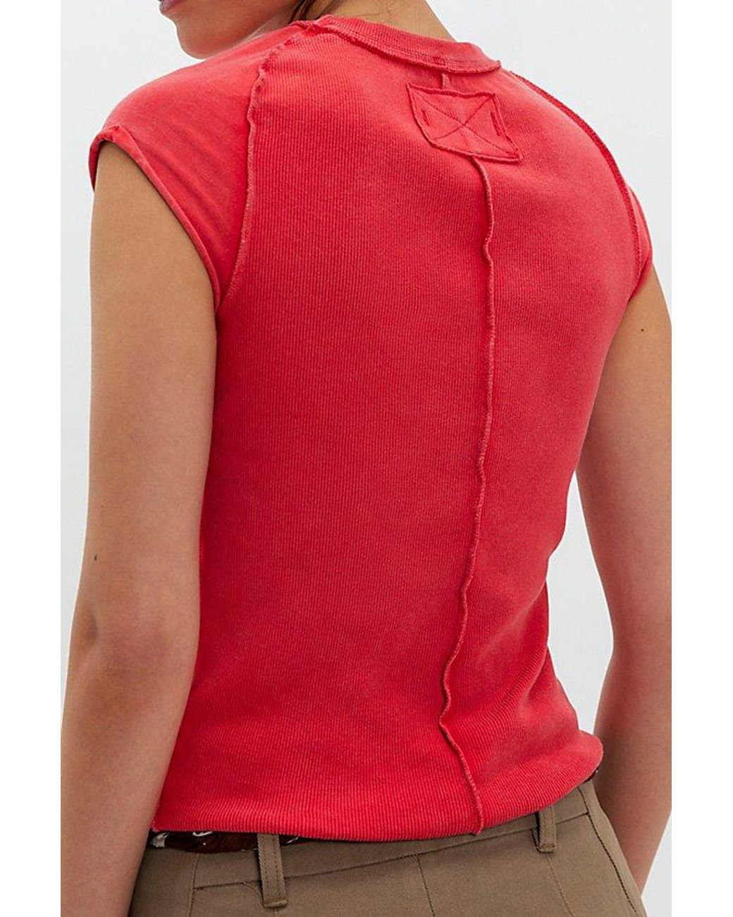 Free People Red Ever Had Tee