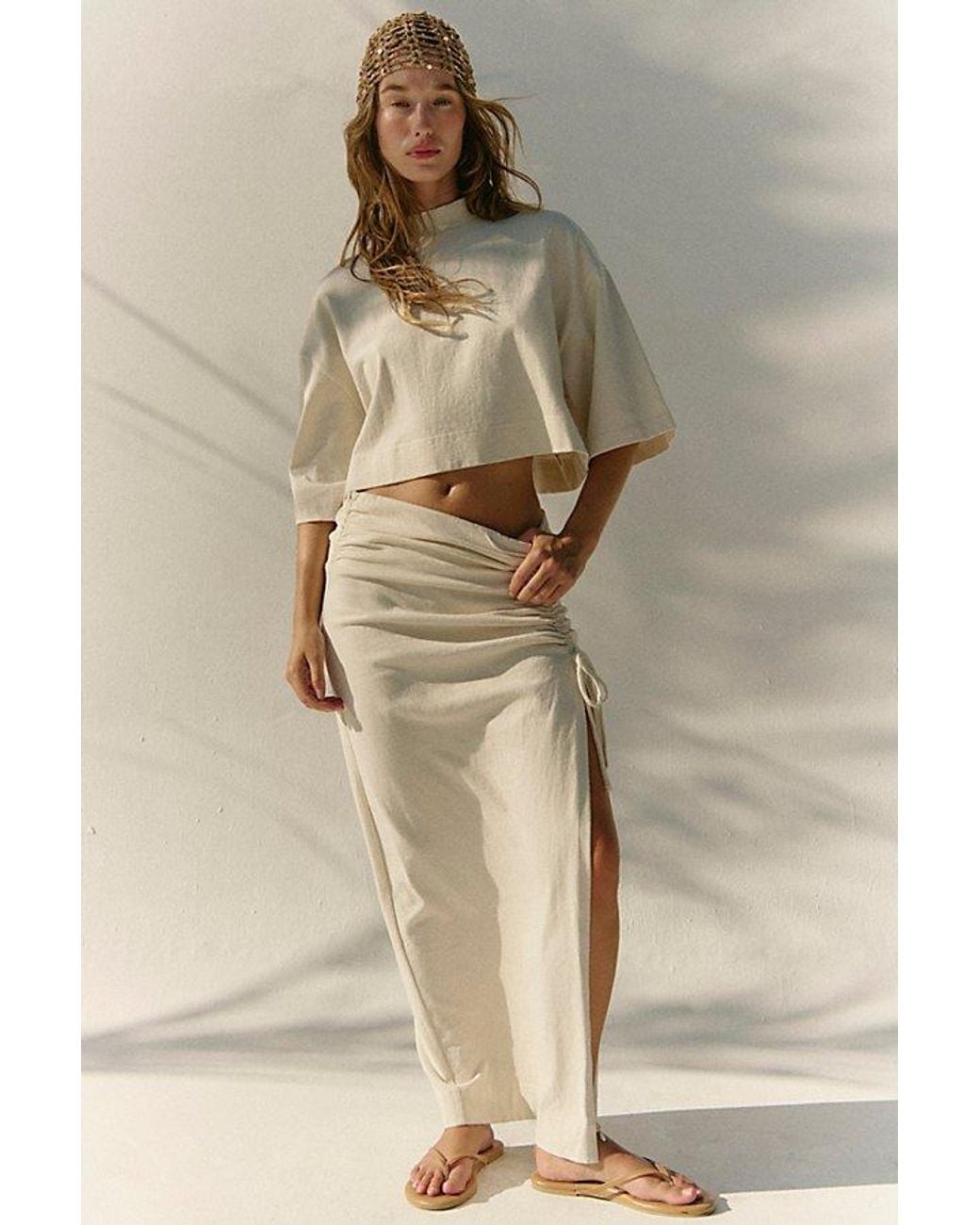 free-est Natural Clara Skirt Set By