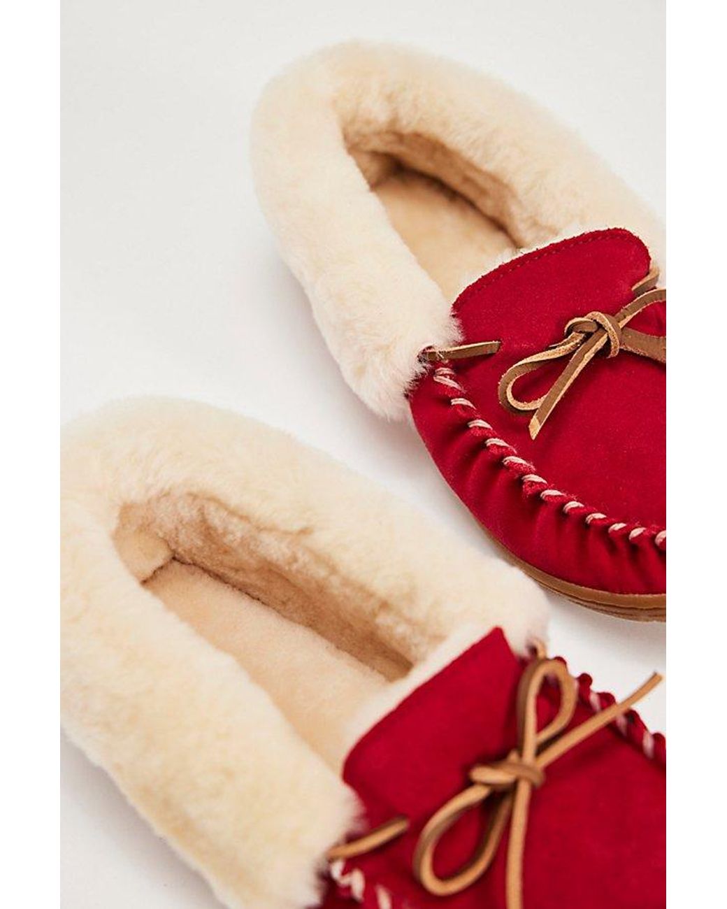 L.L. Bean Red L. L.Bean Wicked Good Moccasins