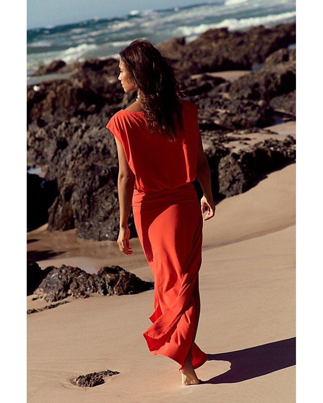 free-est Red Portia Skirt Set By