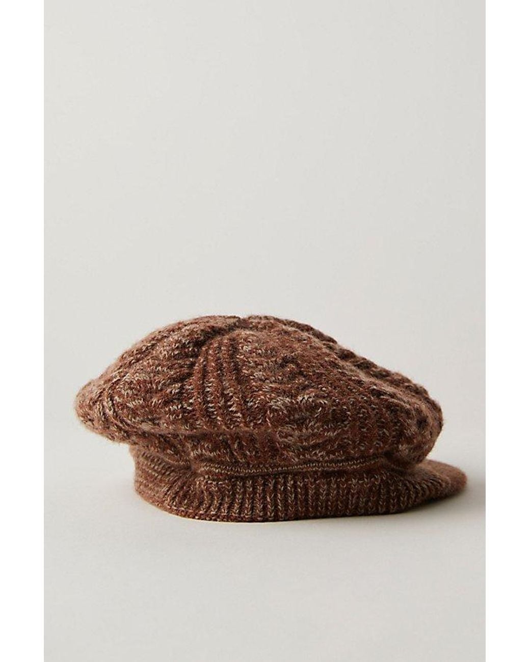 Free People Black Loui Sweater Cadet Hat