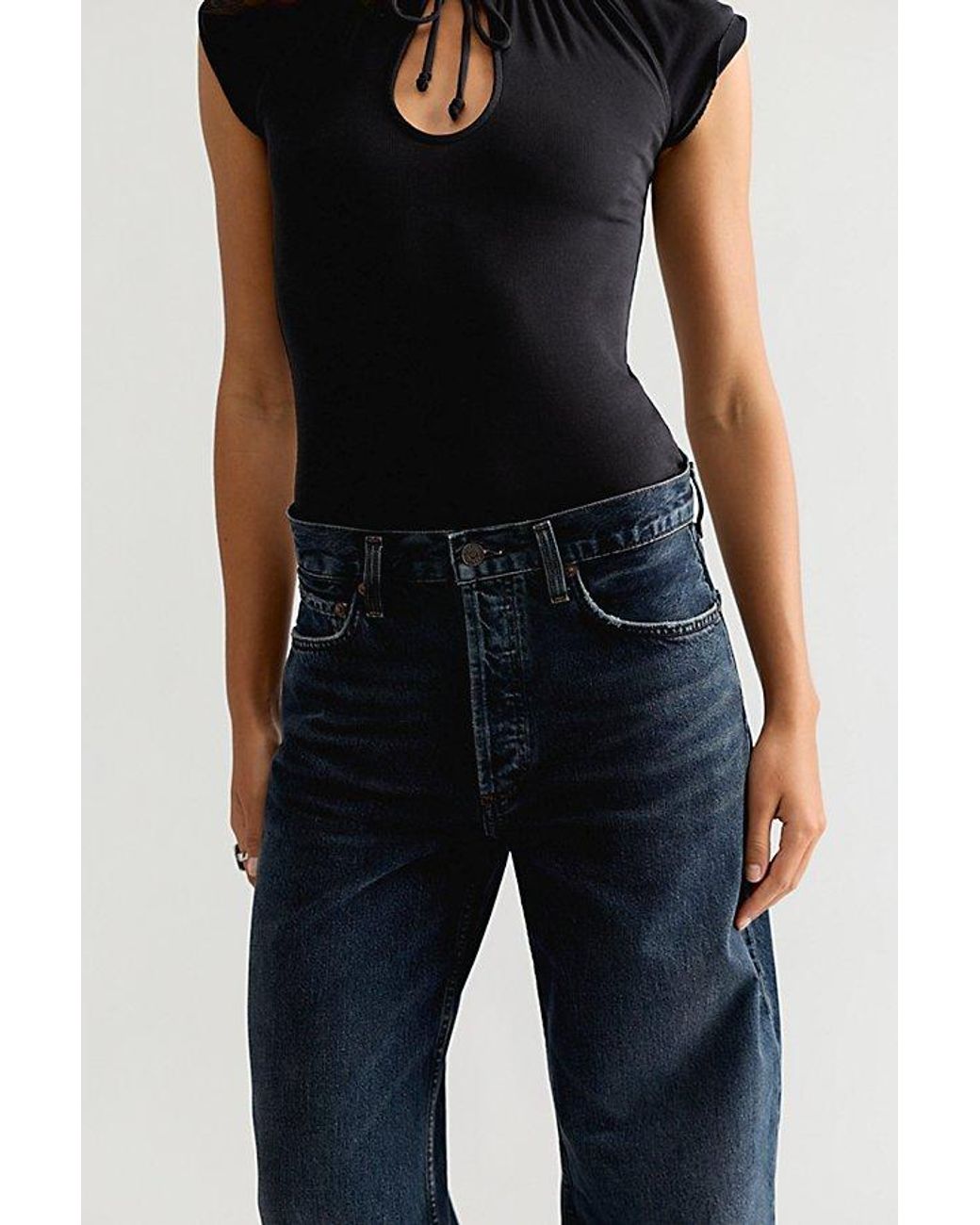 Agolde Blue Long Arc Jeans