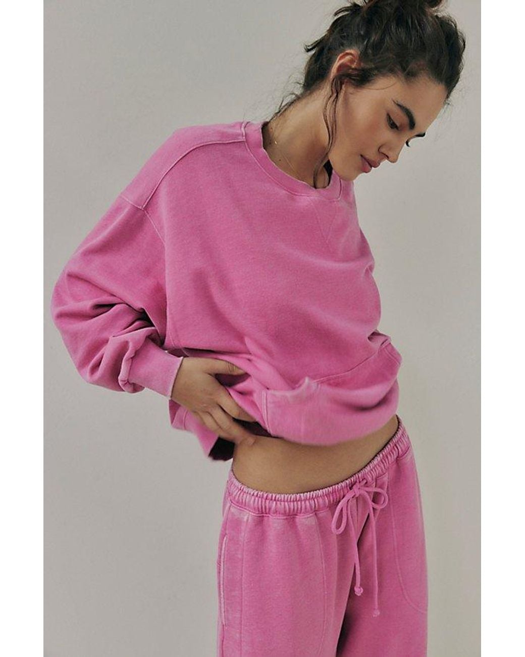 Intimately By Free People Pink Slow It Down Pullover By