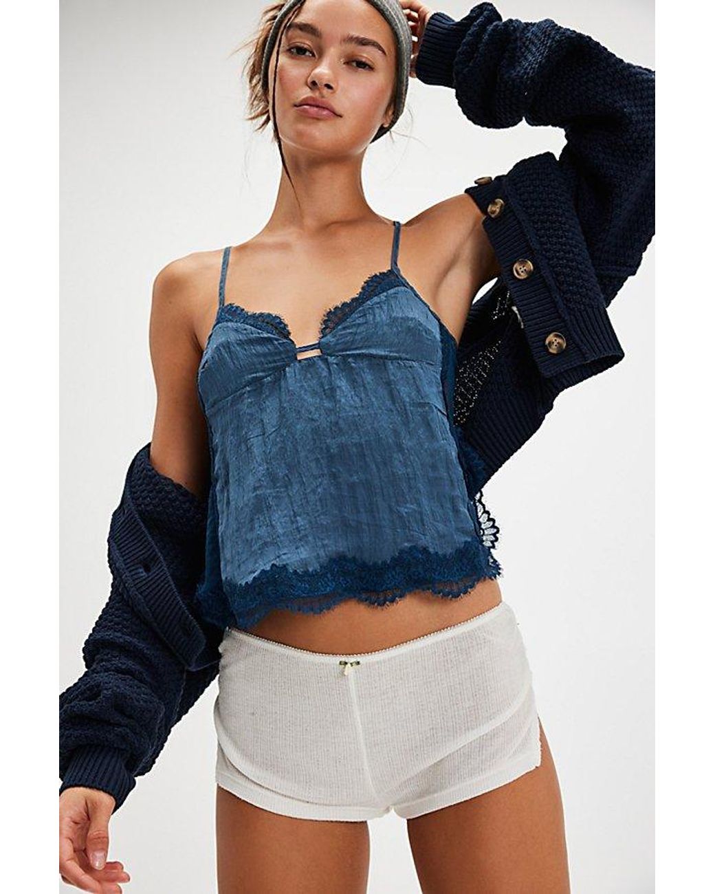 Free People Eye Candy Cami in Blue | Lyst