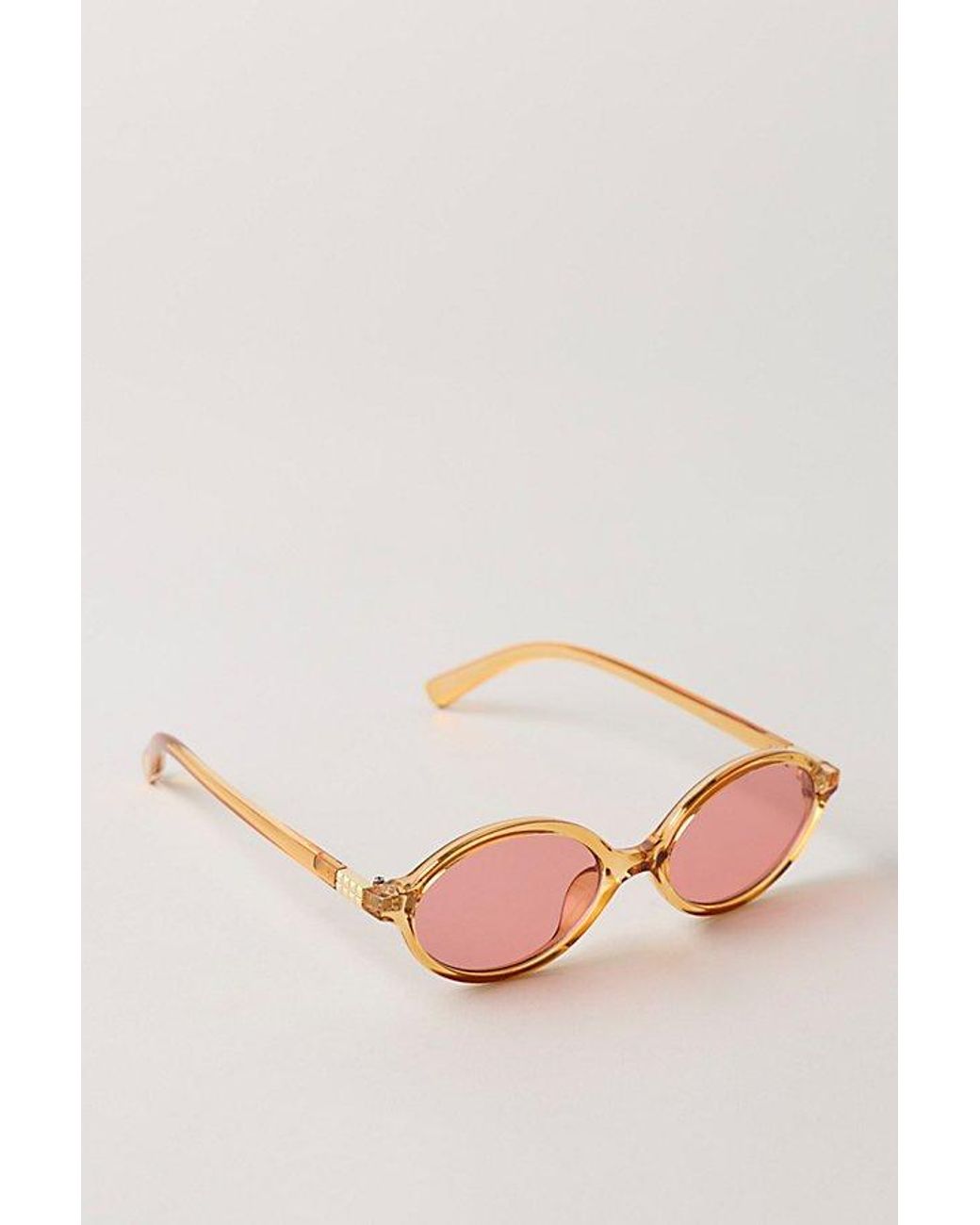 Free People Multicolor Oh Hello Rounded Oval Sunglasses