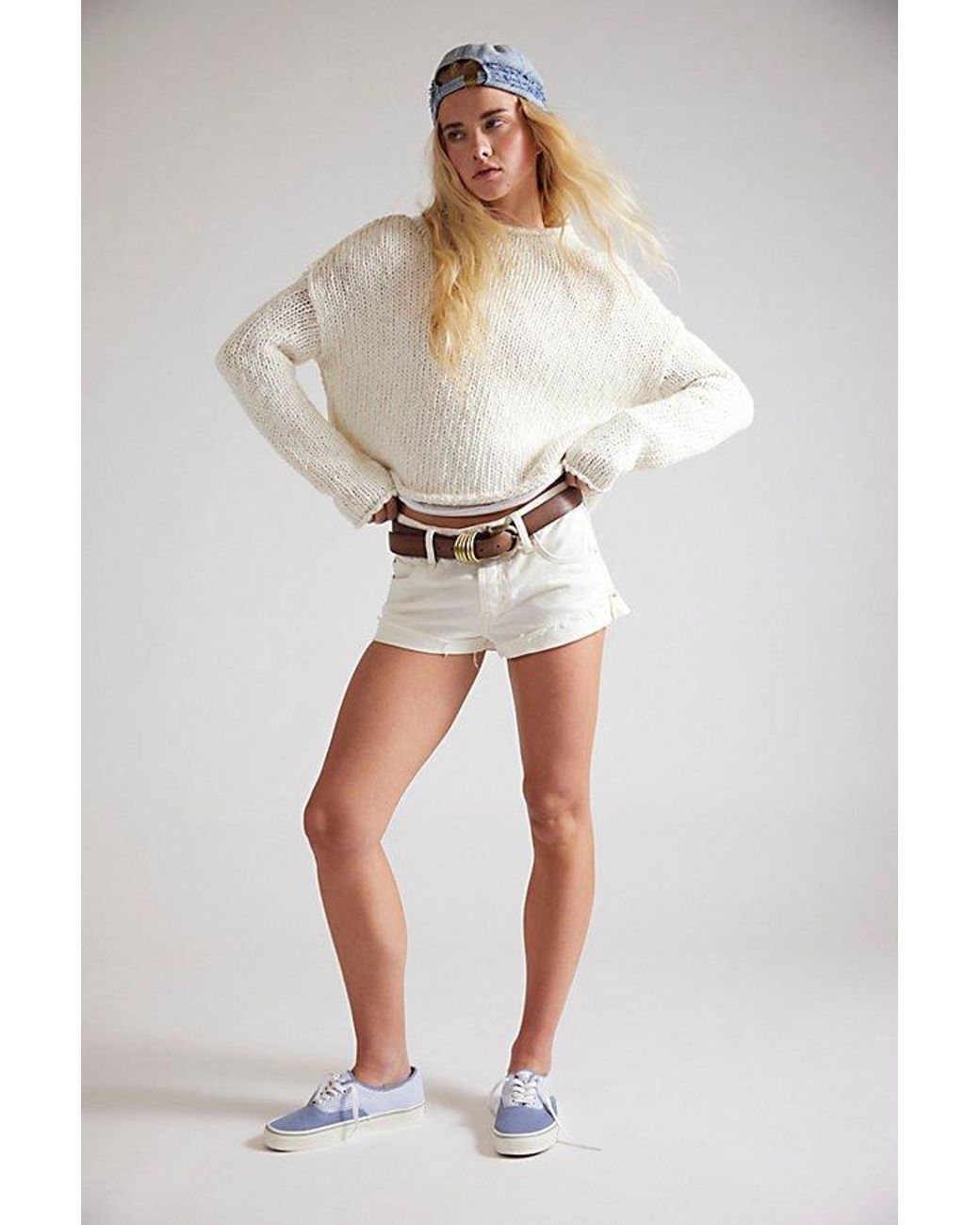 Free People Natural Opal Rollneck Knit Jumper