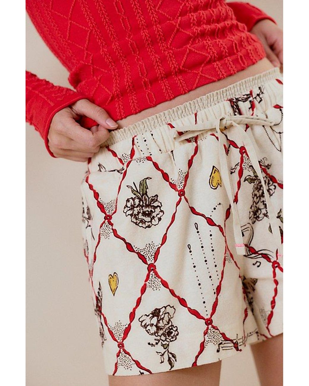 Intimately By Free People Brown Late Checkout Flannel Boxers By