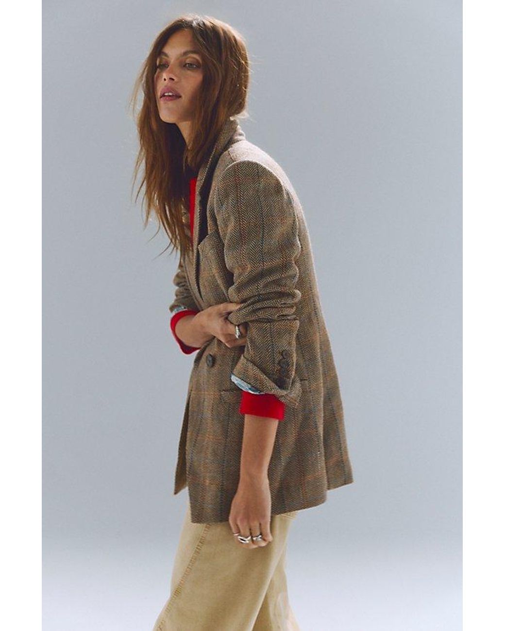 Free People Multicolor Shiloh Blazer Jacket