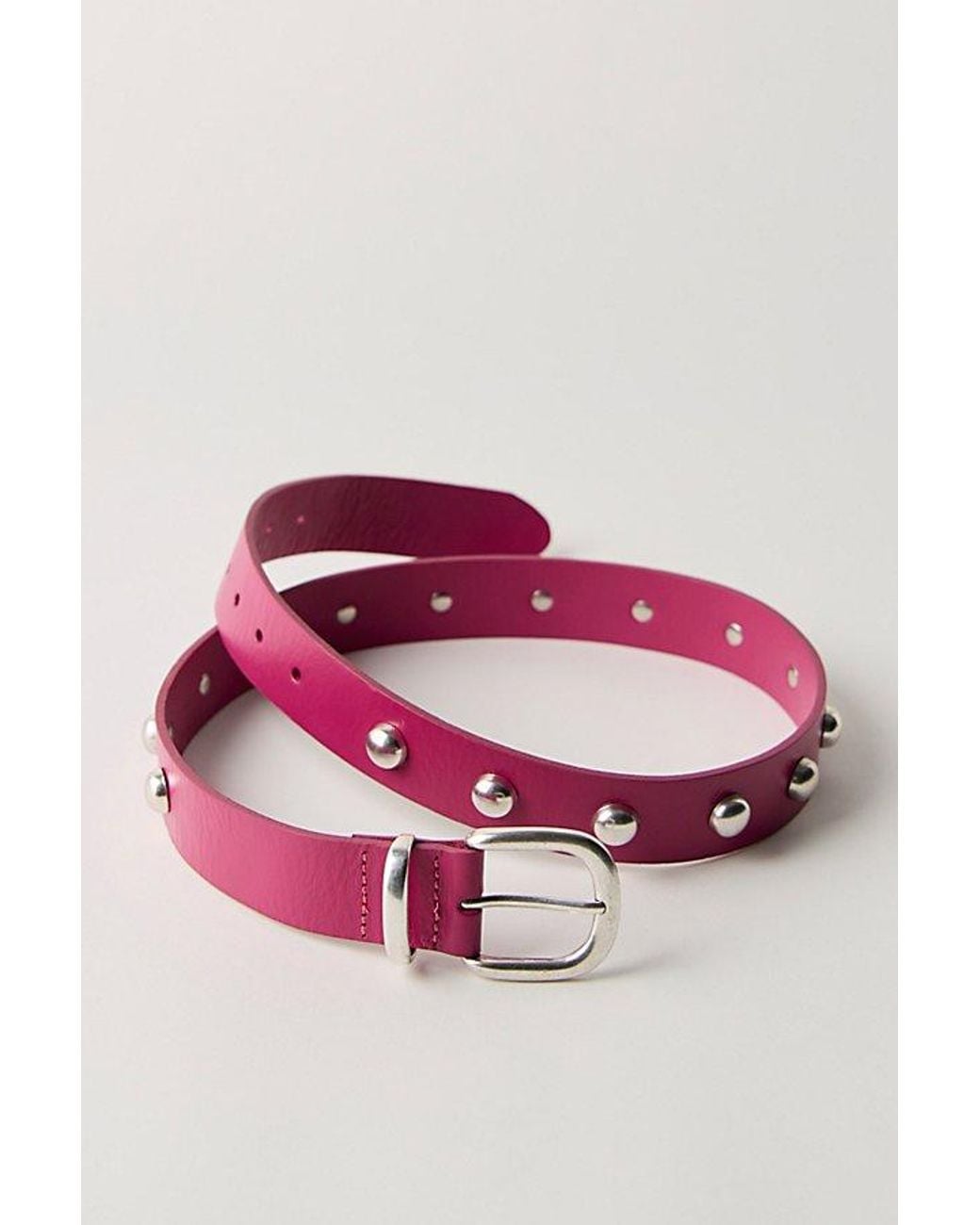 Free People Pink Rhodes Stud Belt