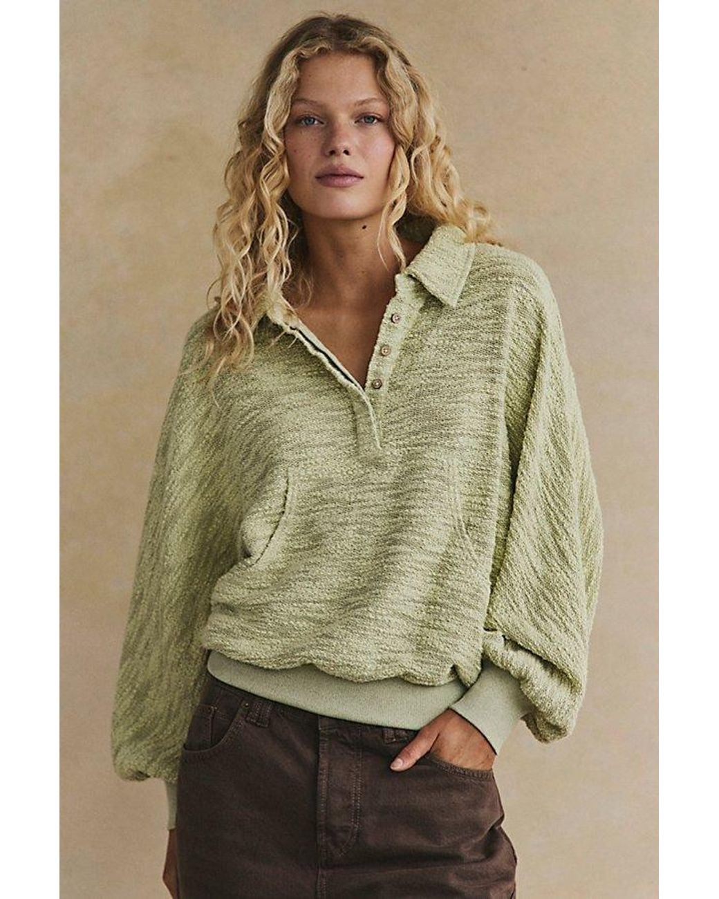 free-est Green Aloha Pullover By
