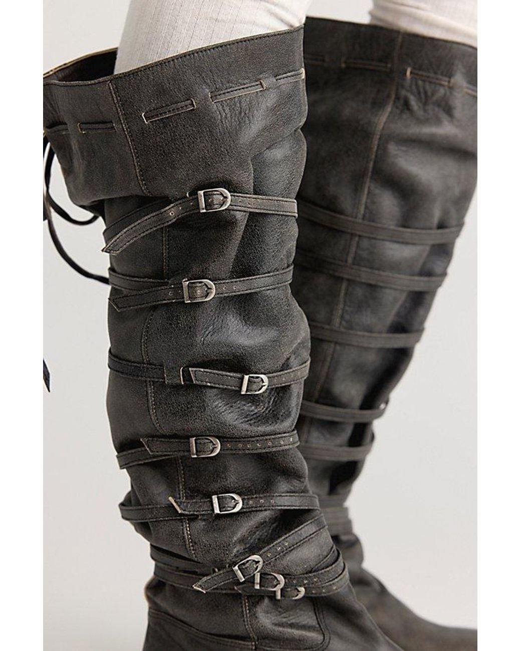 then Black Bb Buckle Boots
