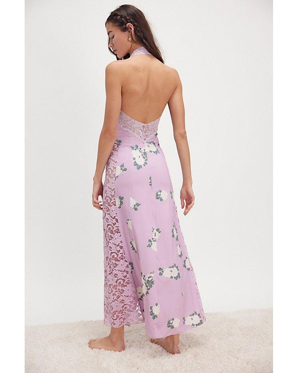 Free People Love You Most Printed Maxi Slip in Purple | Lyst Free People Love You Most Printed Maxi Slip in Purple | Lyst