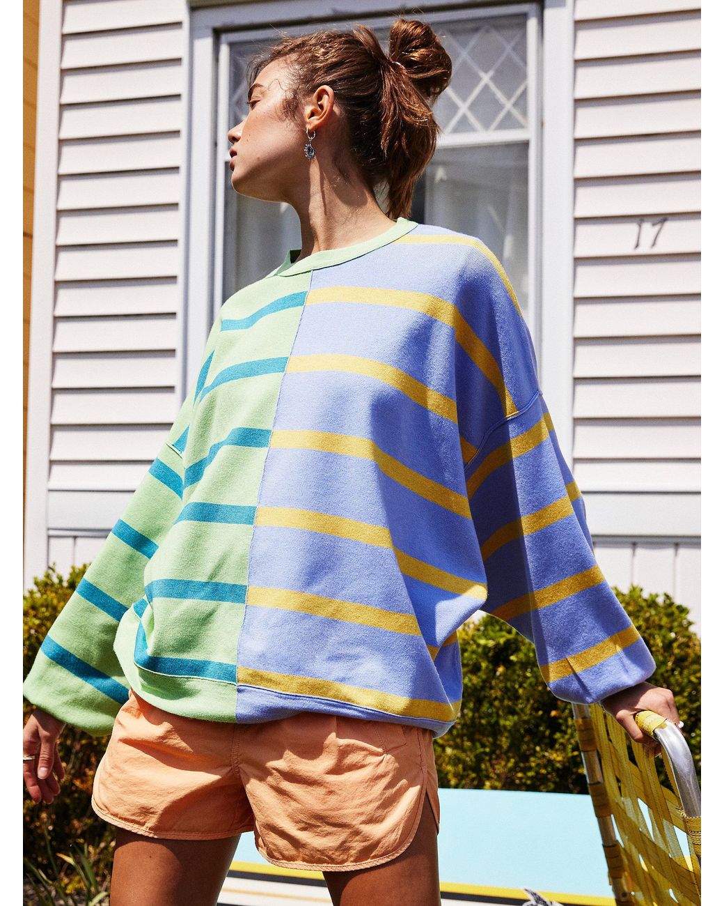 Free people just store my stripe pullover