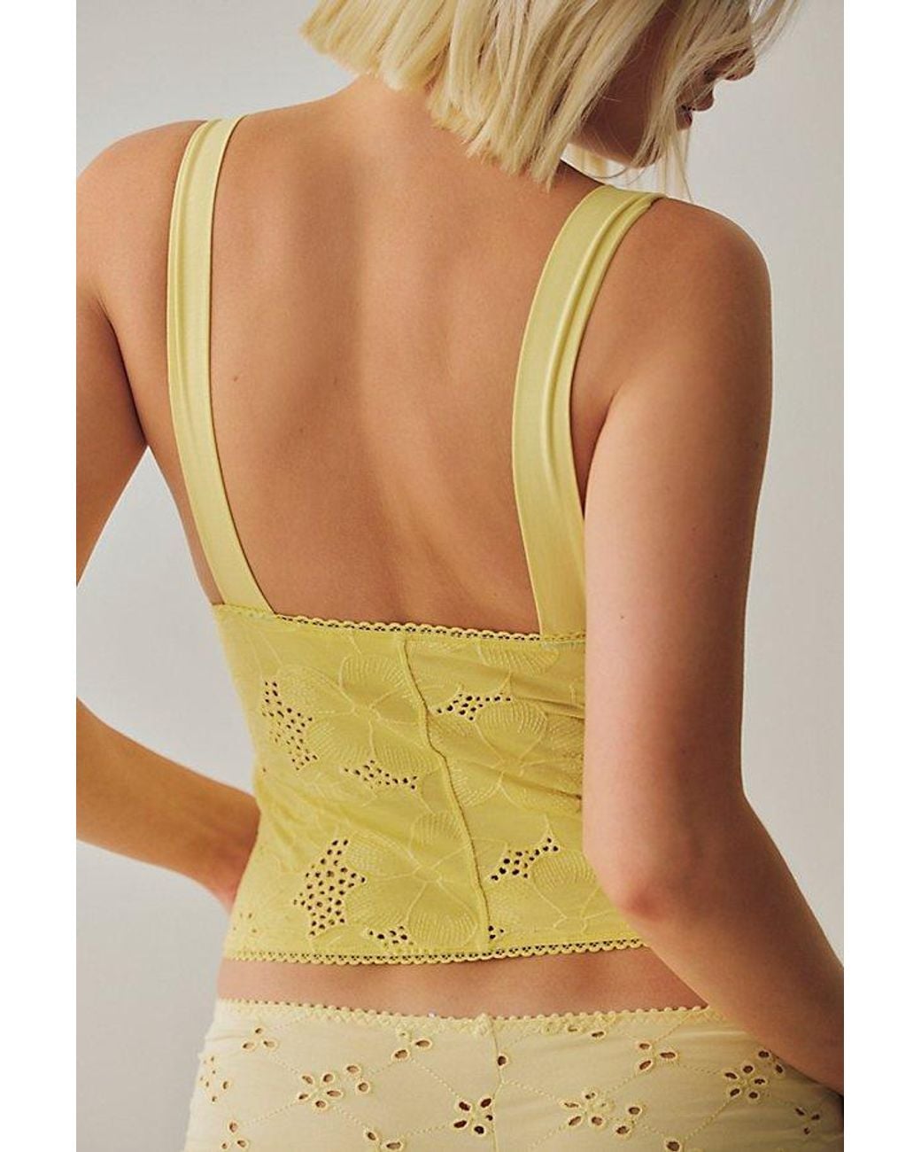 Intimately By Free People Green Ever Afternoon Triangle Cami By