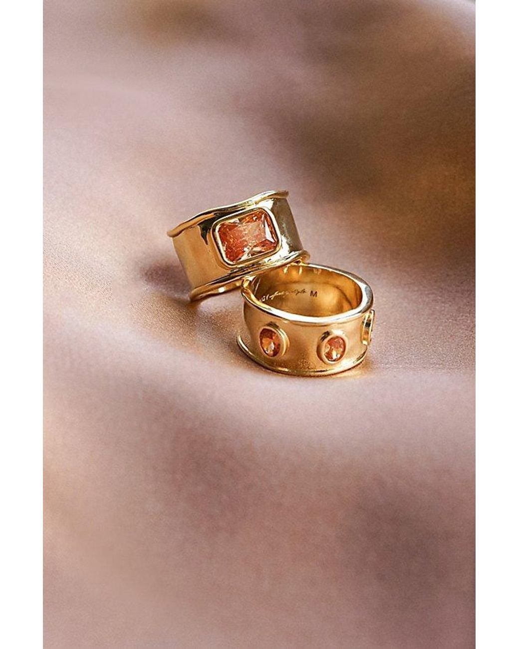 Daisy London Metallic X Free People Nellie Triple Stone Ring
