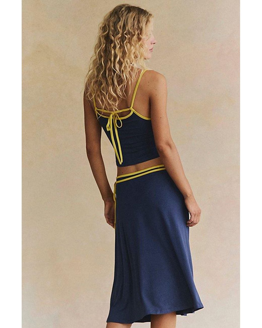 free-est Blue Opal Skirt Set By
