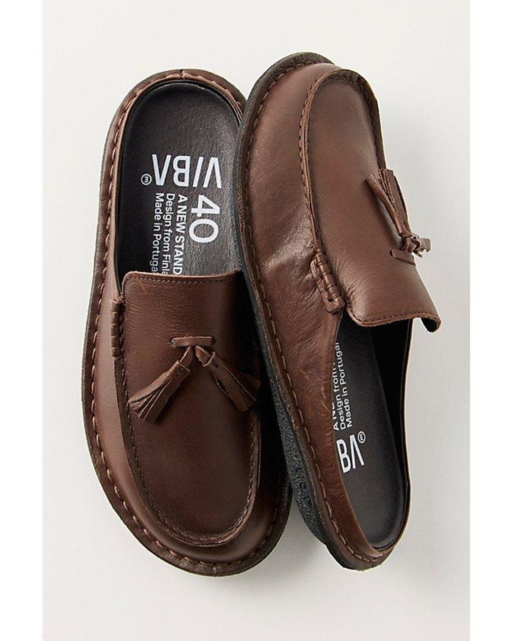 VIBAe Brown Soho Tassel Mules