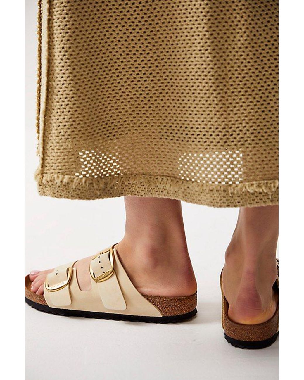 Birkenstock Natural Arizona Big Buckle Sandals