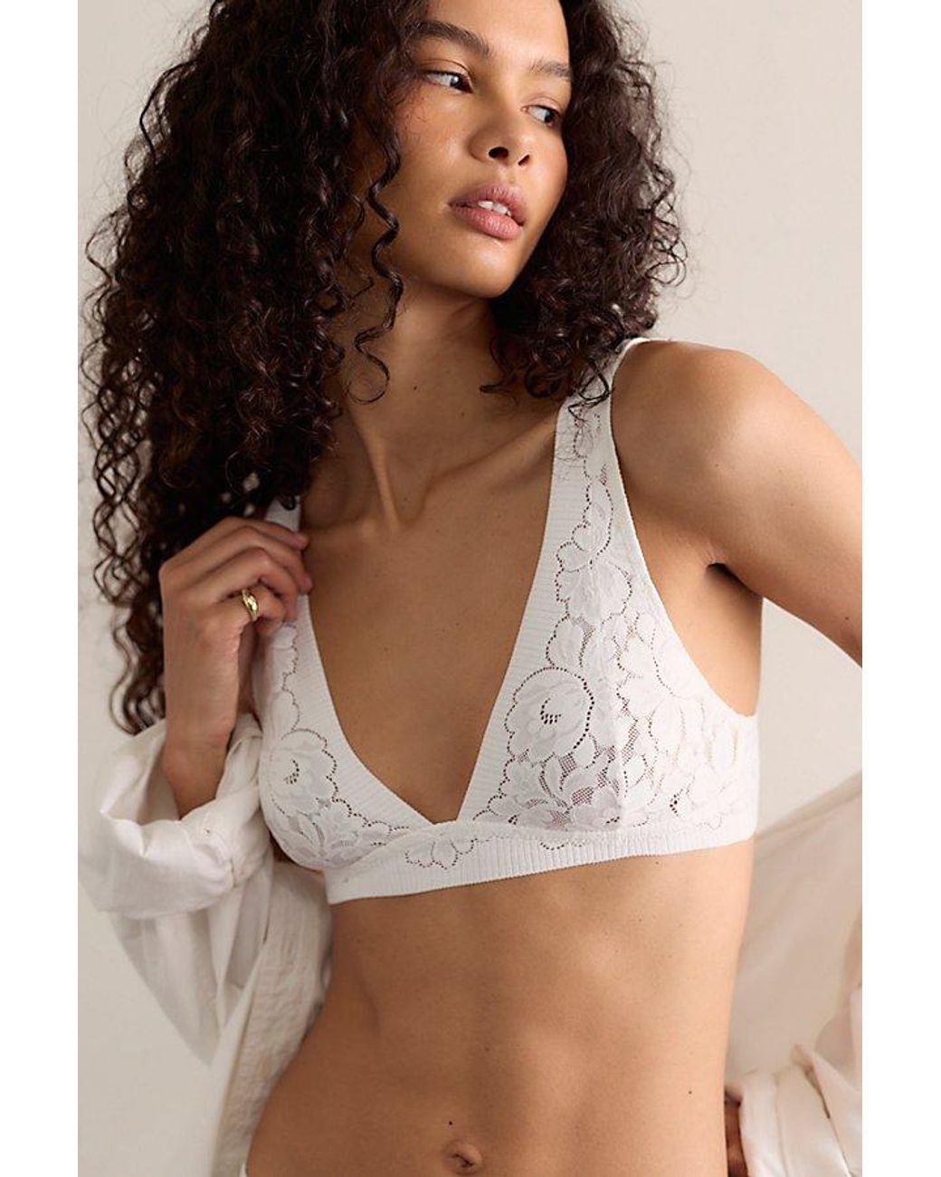 Intimately By Free People Multicolor Smooth Talking Lace Wide-Strap Bralette By
