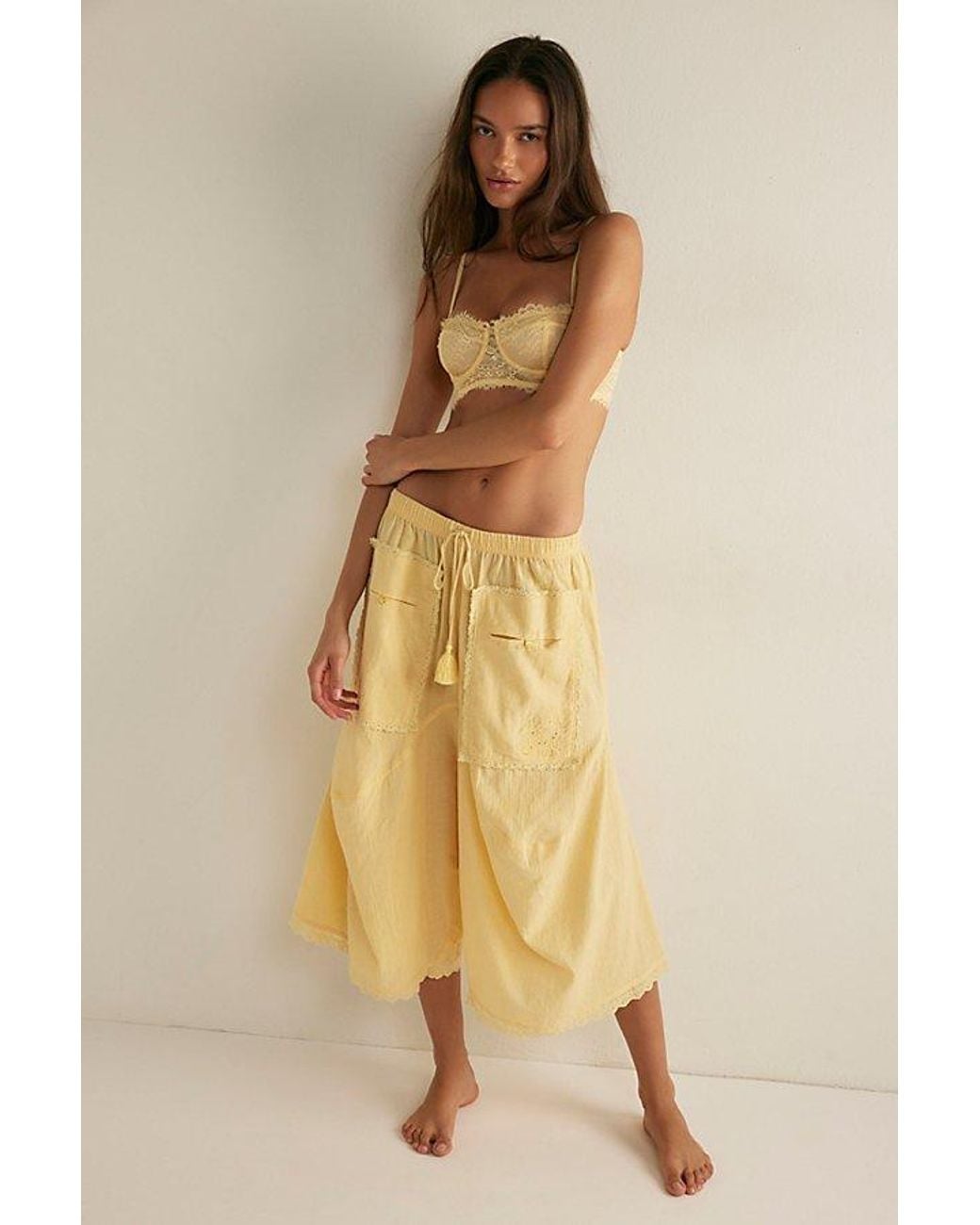 Intimately By Free People Natural Good Intentions Lounge Pants By