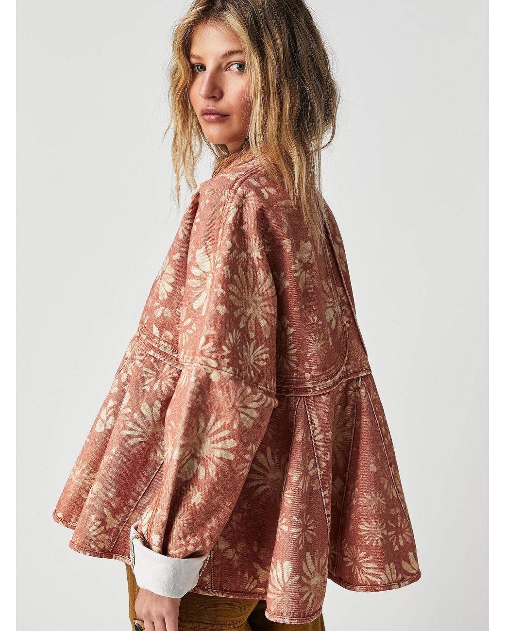 Free People Lua Bed Jacket in Brown Lyst