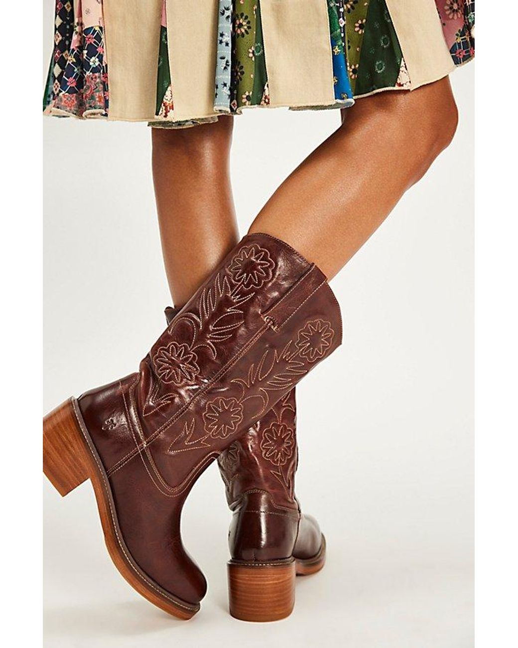 Frye Multicolor Kate Deco Stich Boots