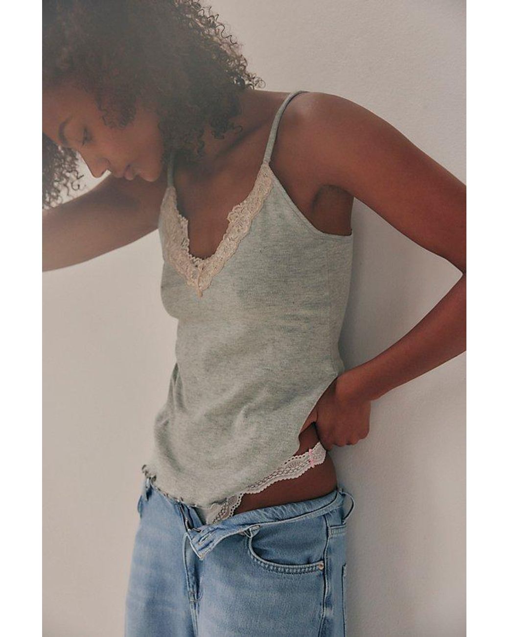 Intimately By Free People Gray Oh My Darling Tunic